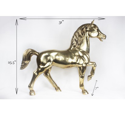 Large Gold Horse image 5